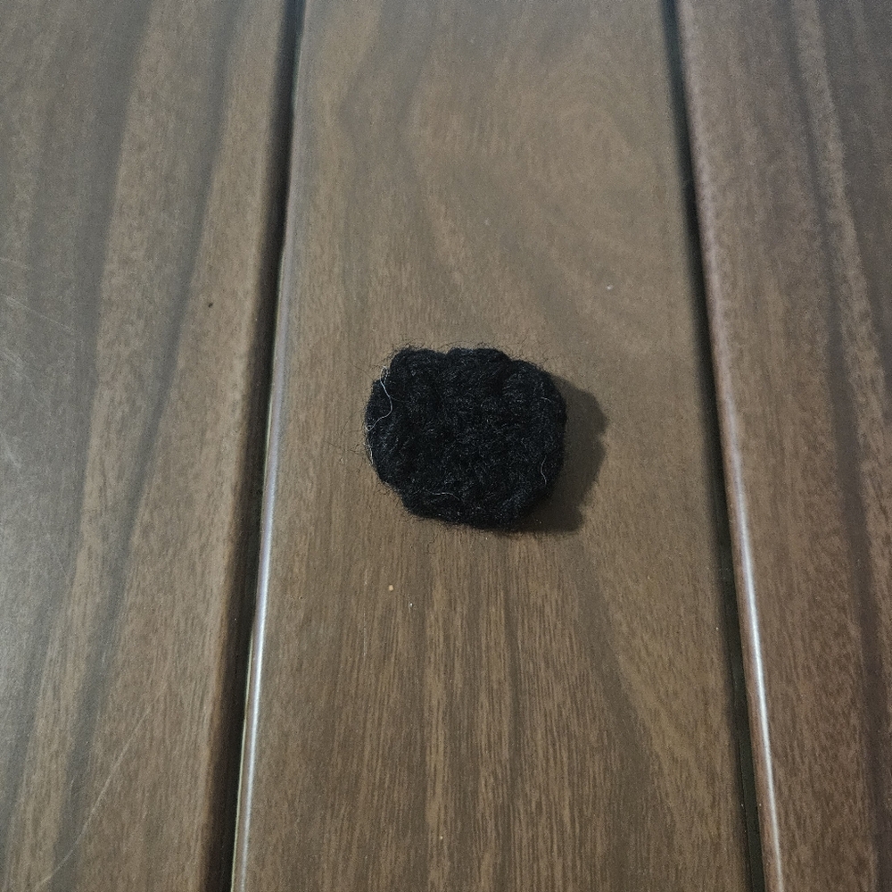 Black Crochet Square Accessory